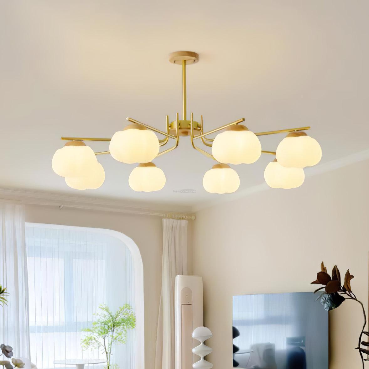 Plastic Cotton Balls Chandelier with 5/8 heads-Sylvia Space