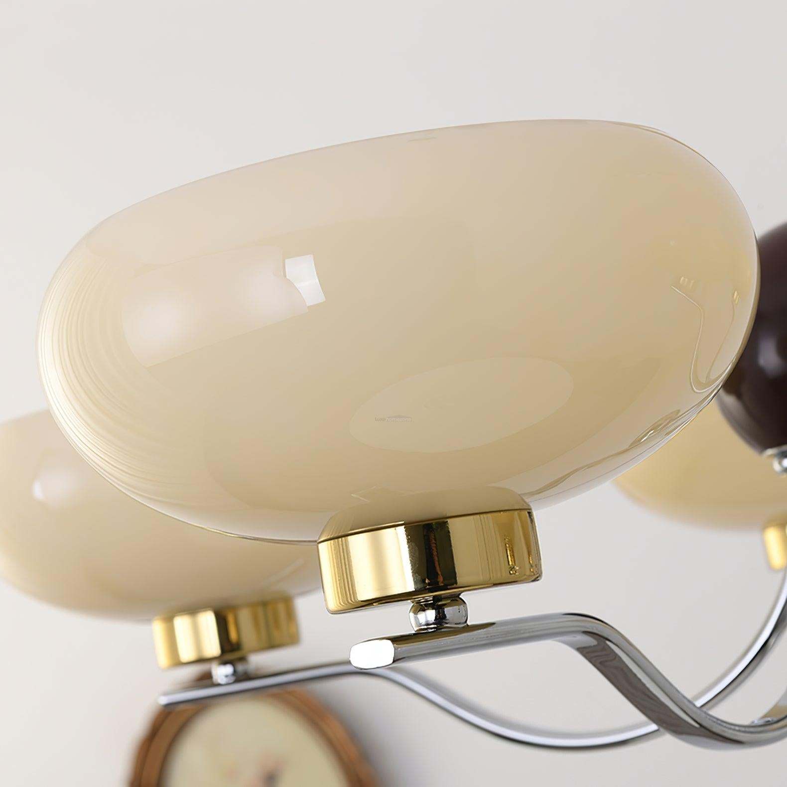 Medieval Glass Bowl Chandelier with 3/5 heads-Sylvia Space