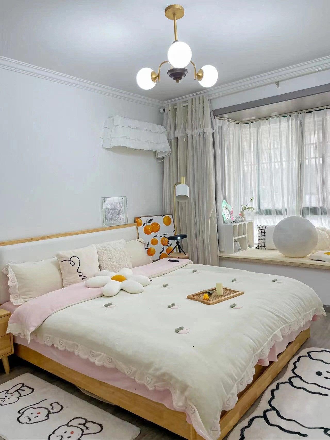 Sculptural Glass Ribbed Chandelier with 3/4/5/6/8 heads-Sylvia Space