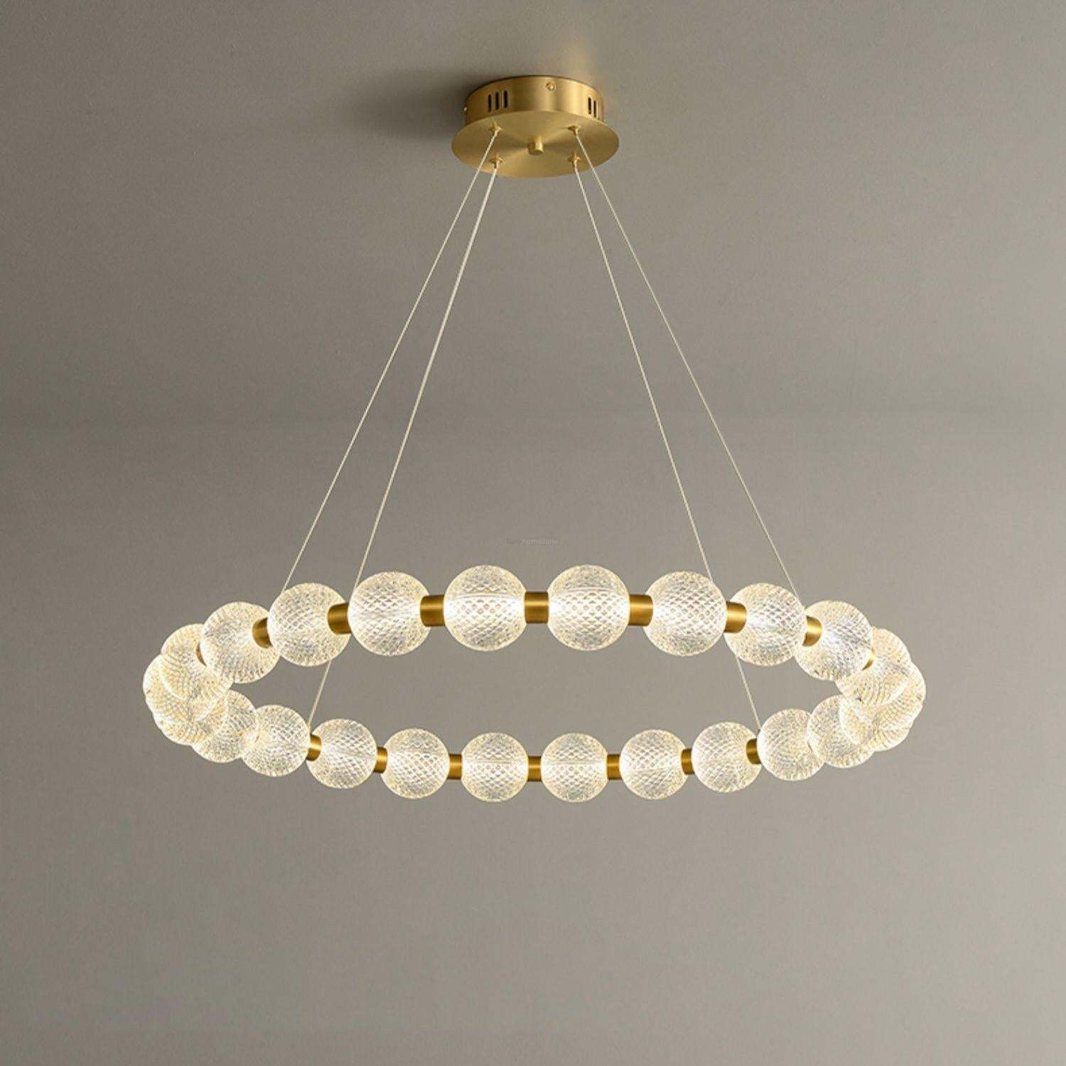 Pearl Ring Chandelier-Sylvia Space