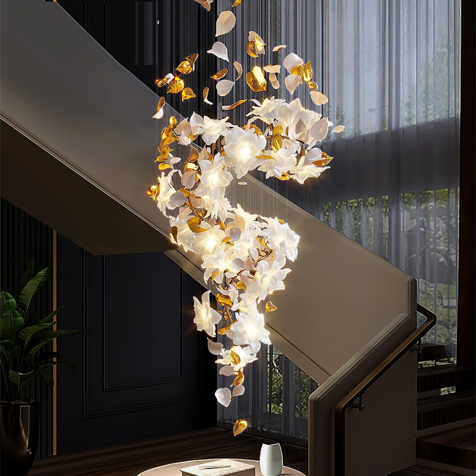 Flying Flowers Fluttering Chandelier with 6 Types-Sylvia Space