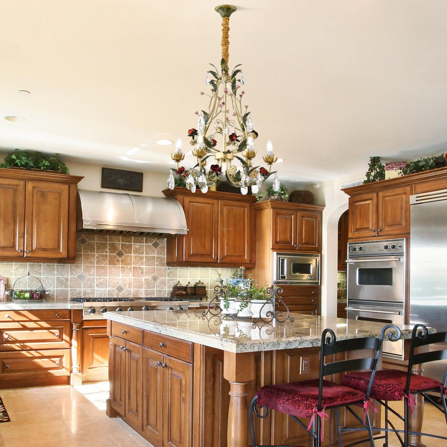 Rose Love Chandelier with 6/8 heads-Sylvia Space