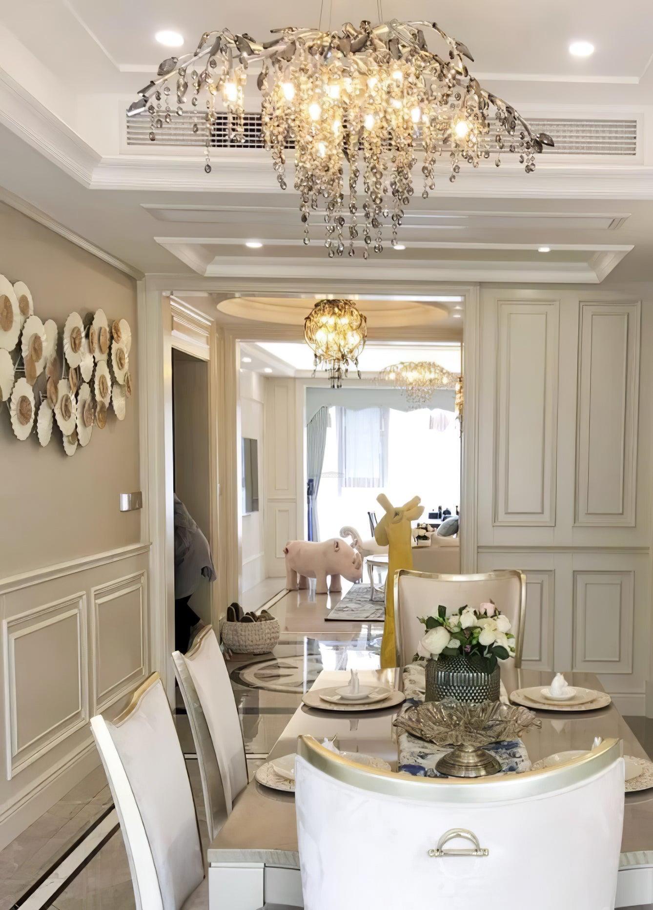 Autumn Twilight Round/Linear Chandelier-Sylvia Space