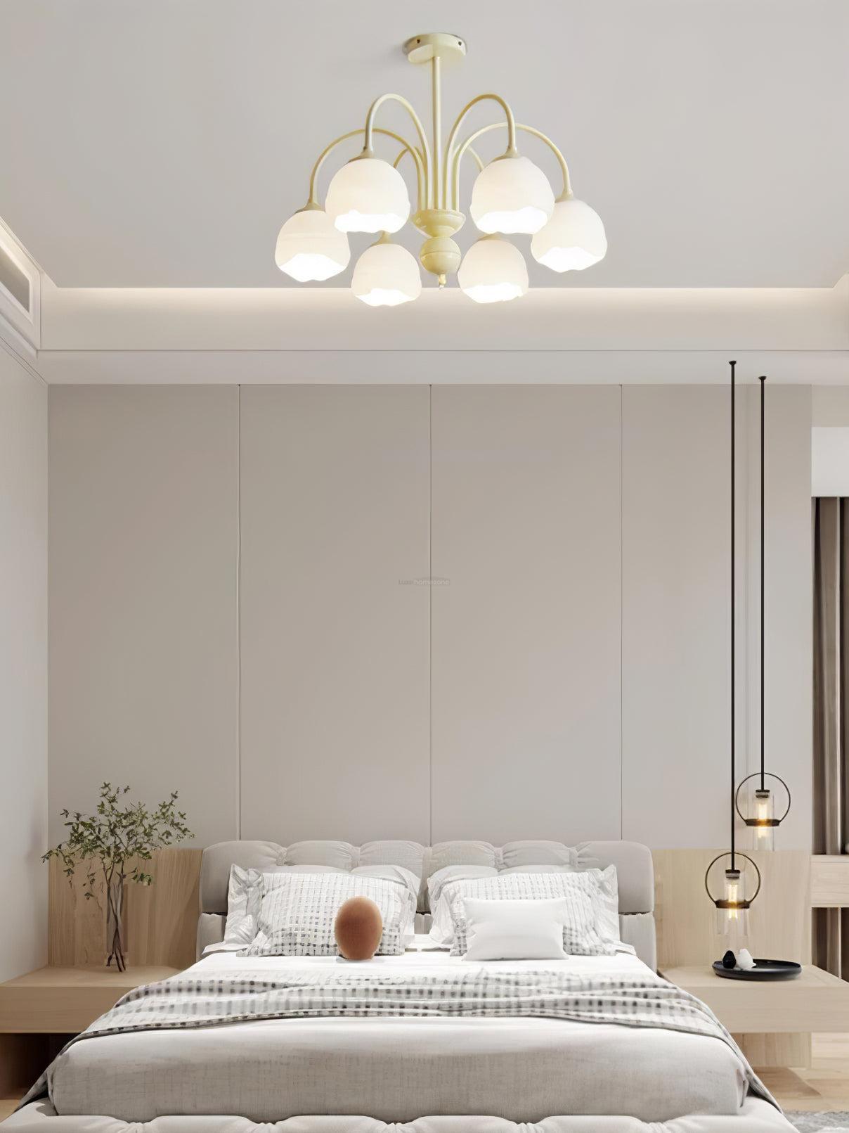 Creamy Chandelier with 5/6/8 heads-Sylvia Space