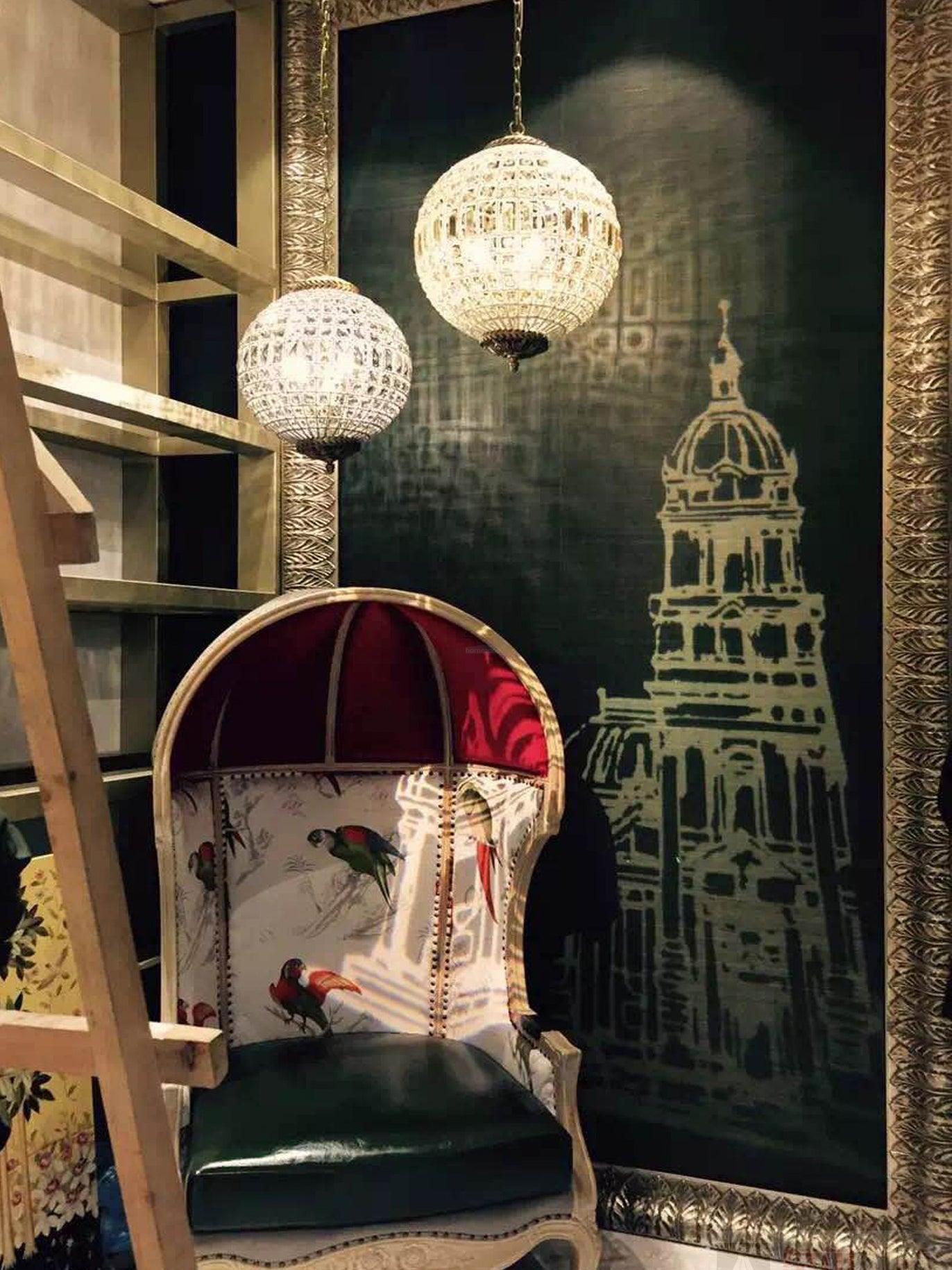 Traditional Globe Chandelier-Sylvia Space