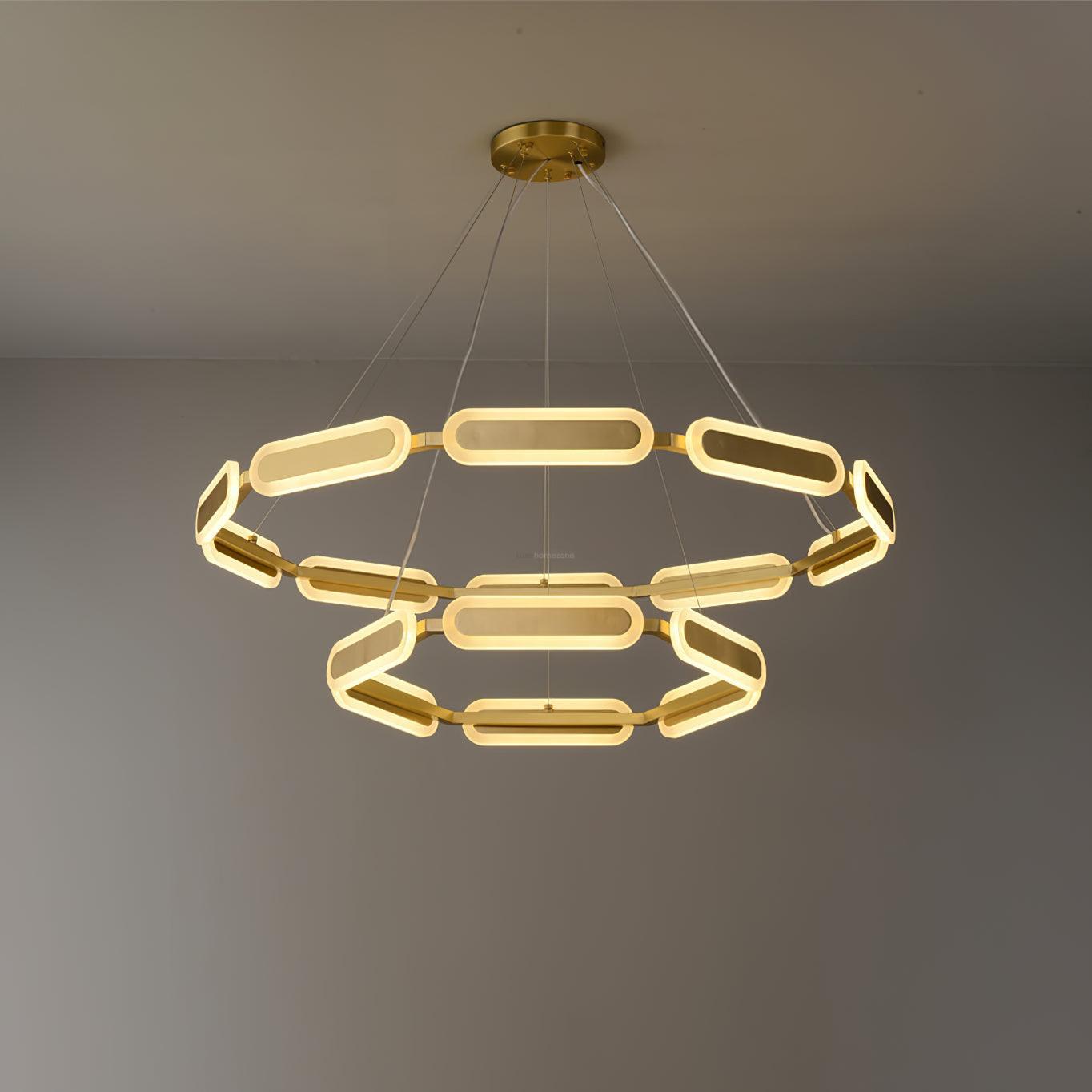 Swirl Chandelier ∅ 27.7″-Sylvia Space