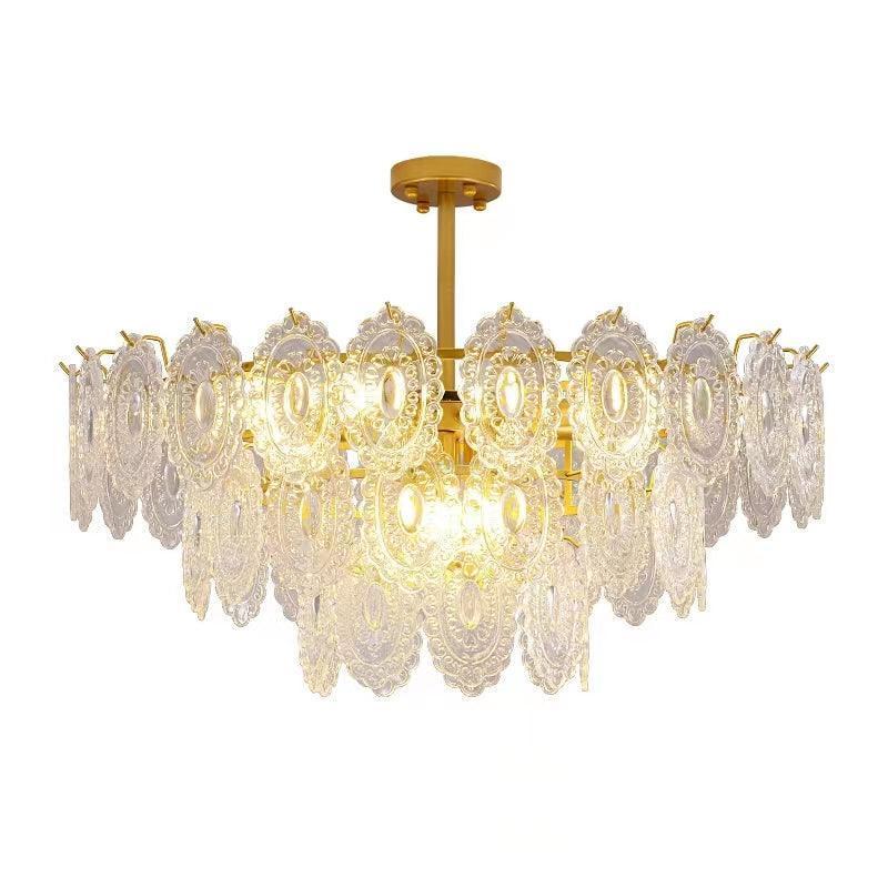Wave Glass Style Chandelier-Sylvia Space