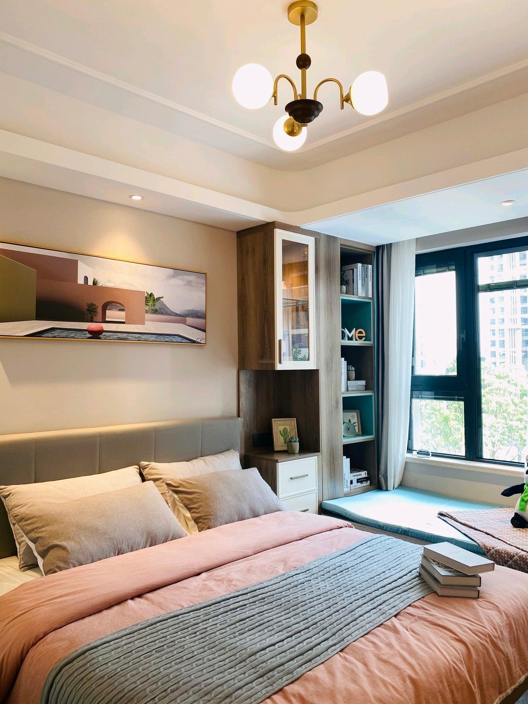 Sculptural Glass Ribbed Chandelier with 3/4/5/6/8 heads-Sylvia Space