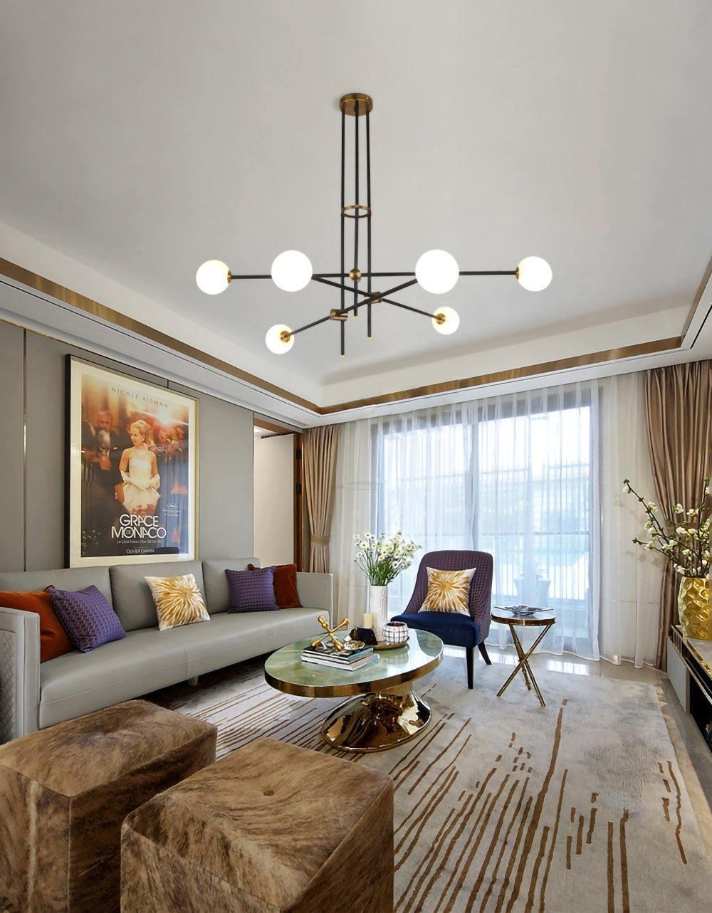 SI Chandelier with 2//3/4/6/9/12 heads-Sylvia Space