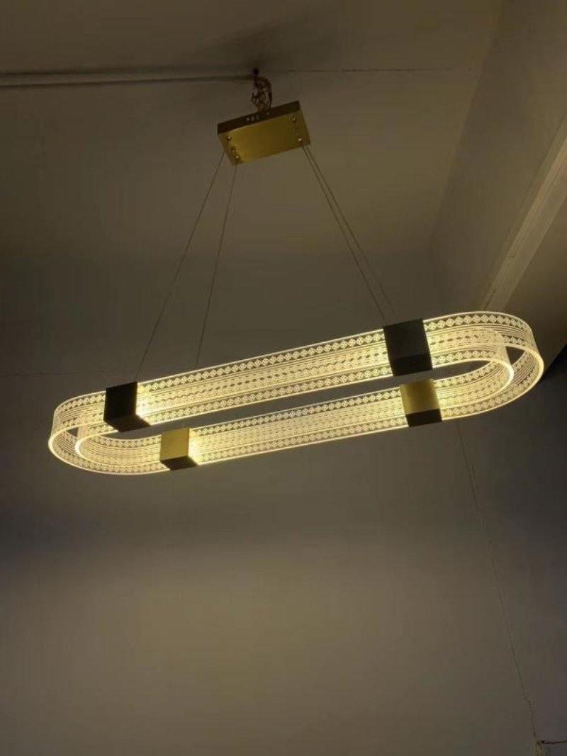 Parallel Ring LED Chandelier ∅ 25.6″-Sylvia Space