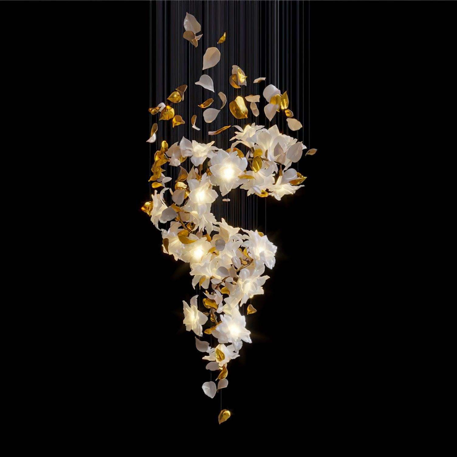 Flying Flowers Fluttering Chandelier with 6 Types-Sylvia Space