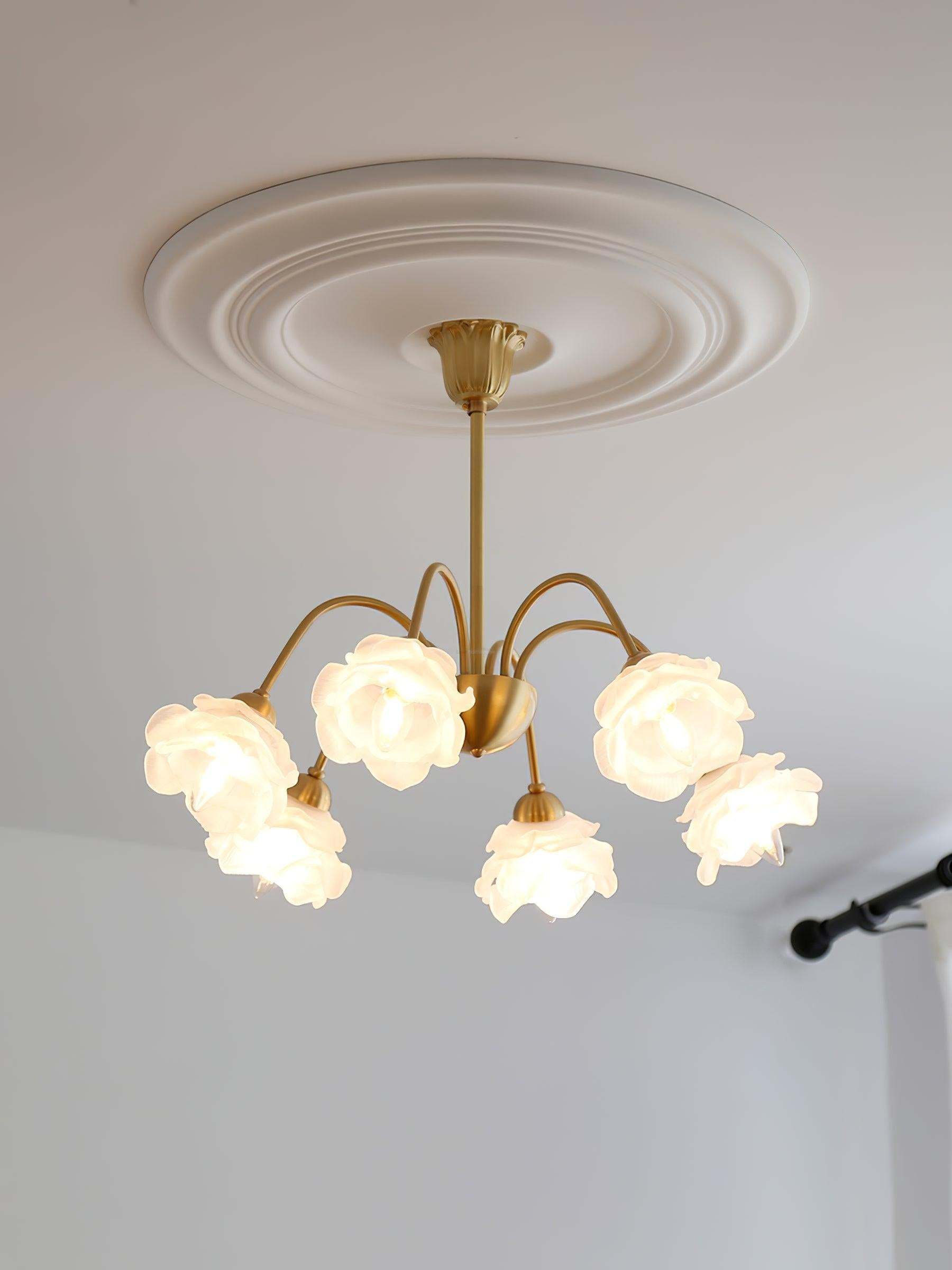 Roses Chandelier with 5/6/8 heads-Sylvia Space