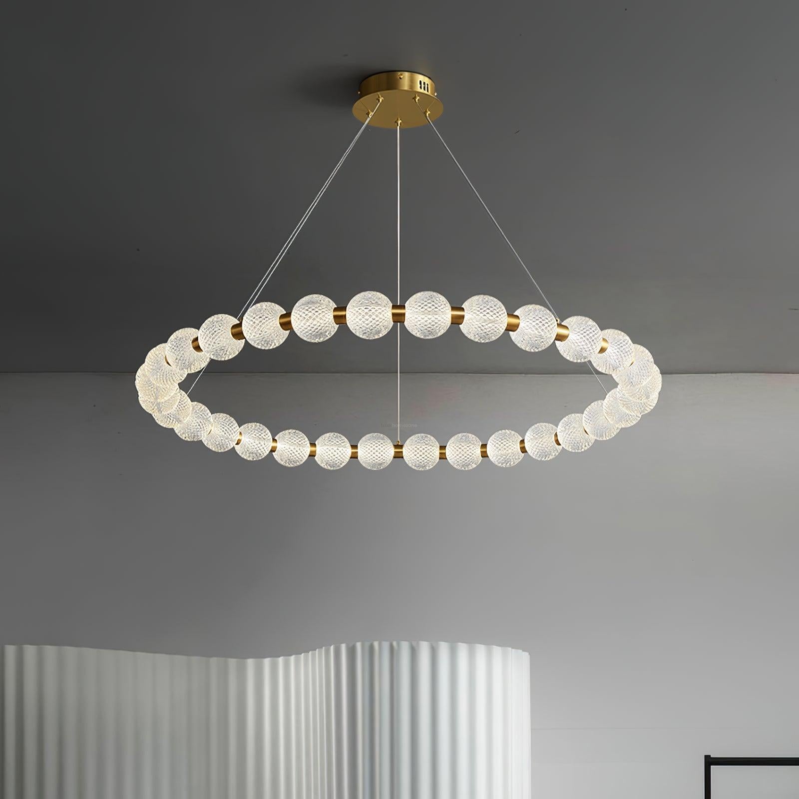 Pearl Ring Chandelier-Sylvia Space