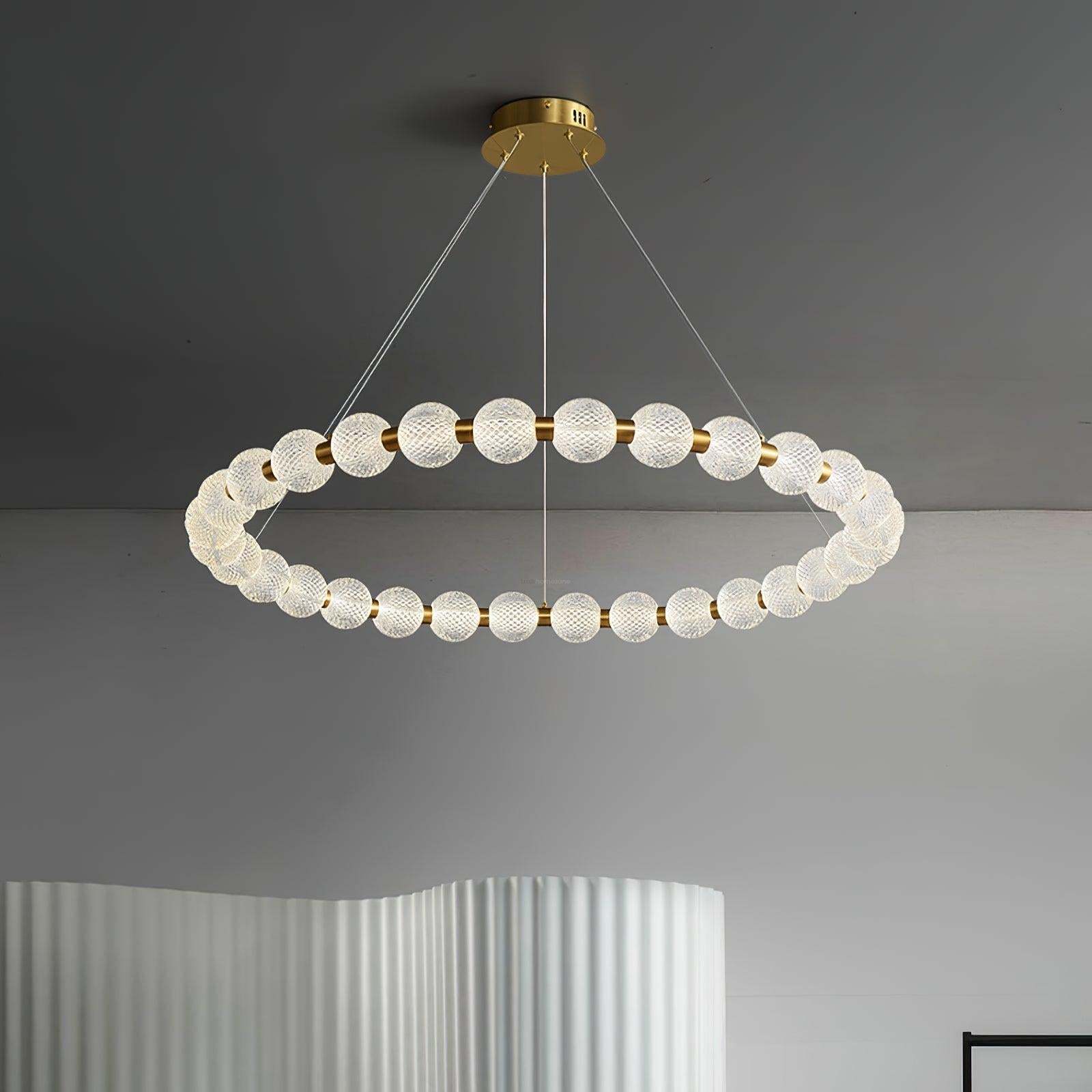 Pearl Ring Chandelier-Sylvia Space