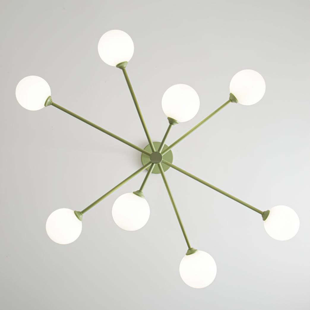 Orbi Green Chandelier with 4/6/8 heads-Sylvia Space