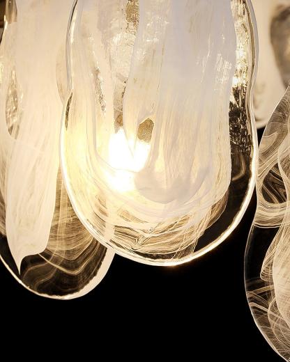 Mahina Cloud Round/Linear Chandelier-Sylvia Space