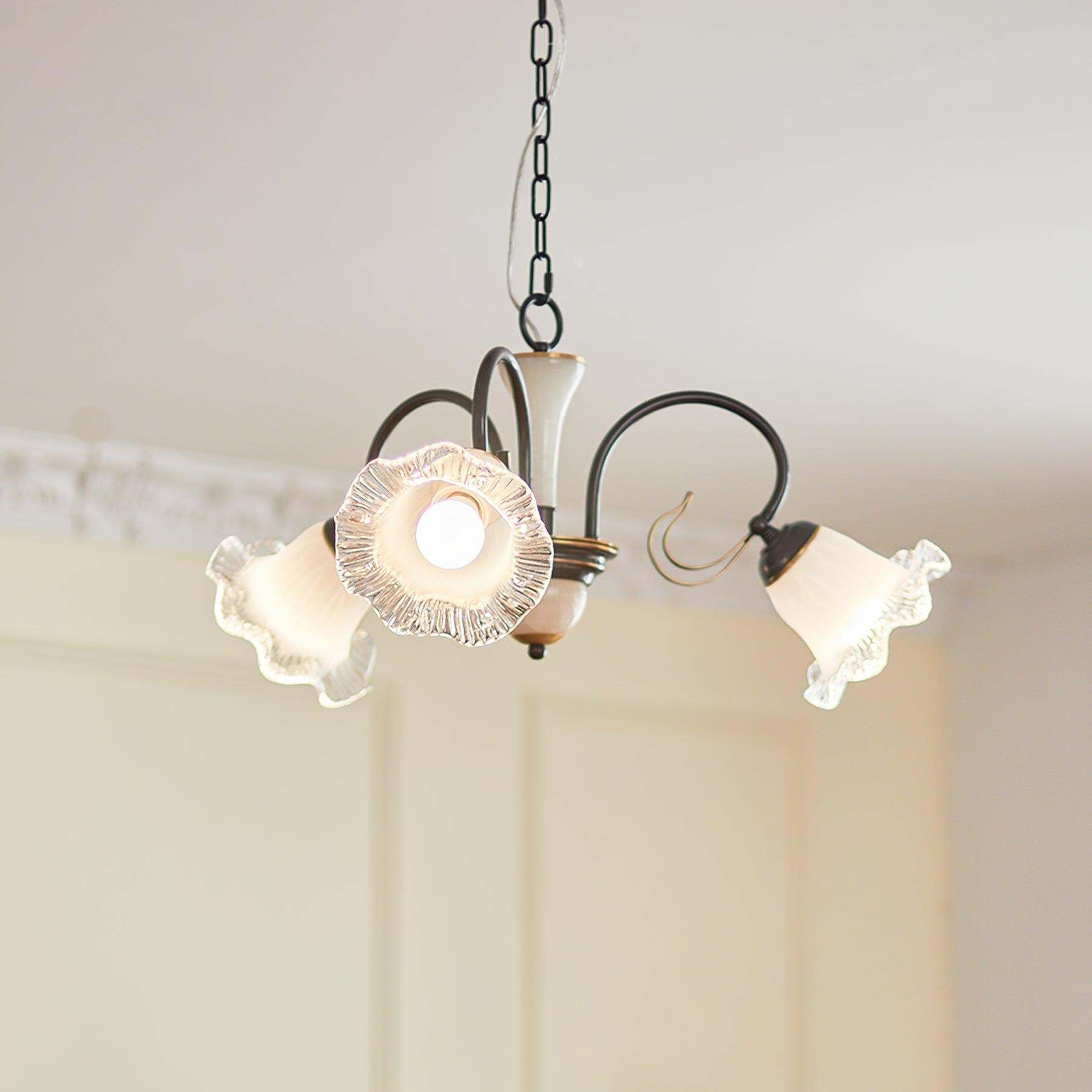 Luce Black Chandelier with 3/6/8 heads-Sylvia Space