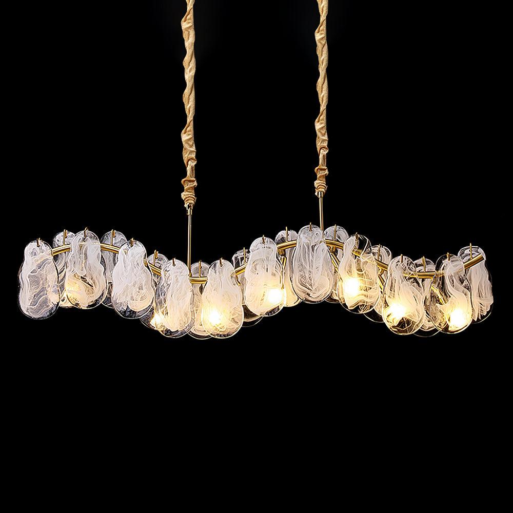 Mahina Cloud Round/Linear Chandelier-Sylvia Space