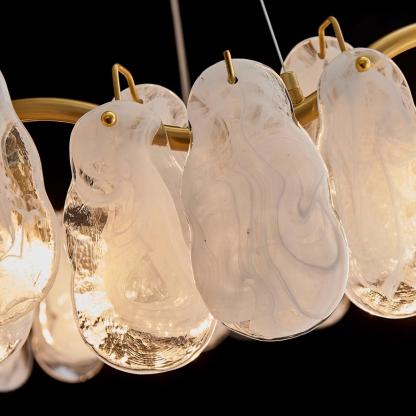 Mahina Cloud Round/Linear Chandelier-Sylvia Space
