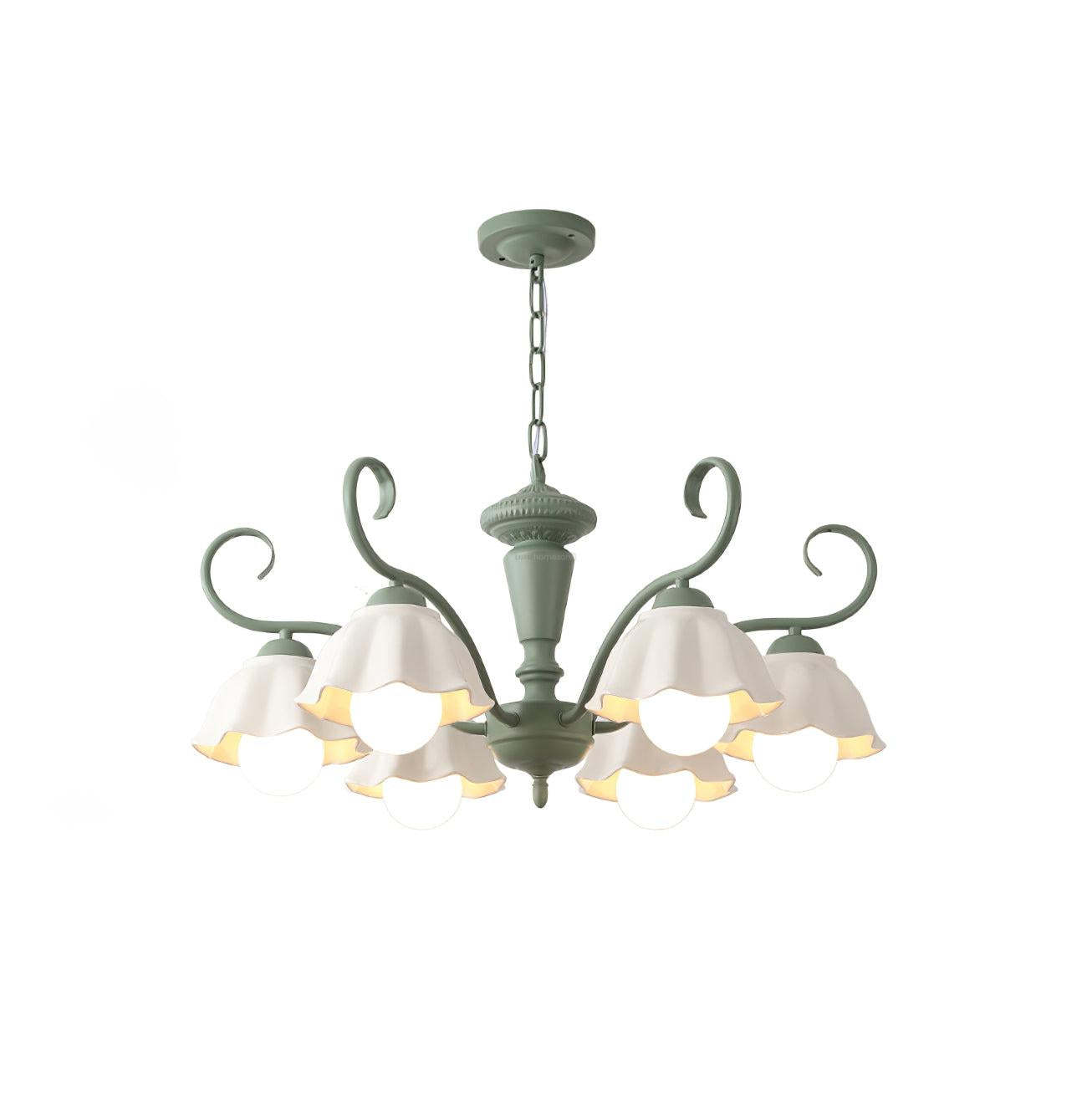 Savoy Flower Chandelier with 3/6/8 heads-Sylvia Space