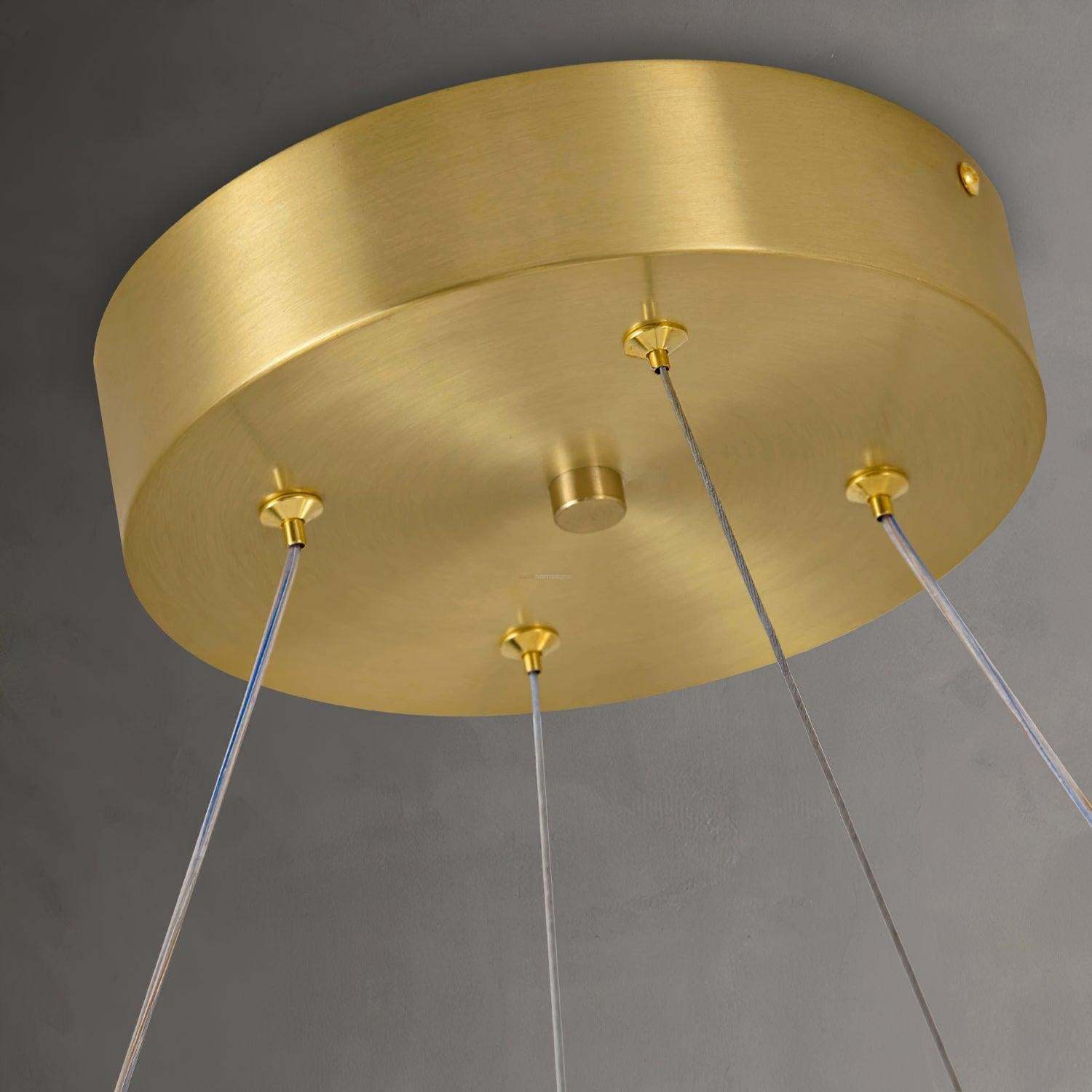 Crown Brass Round Chandelier-Sylvia Space