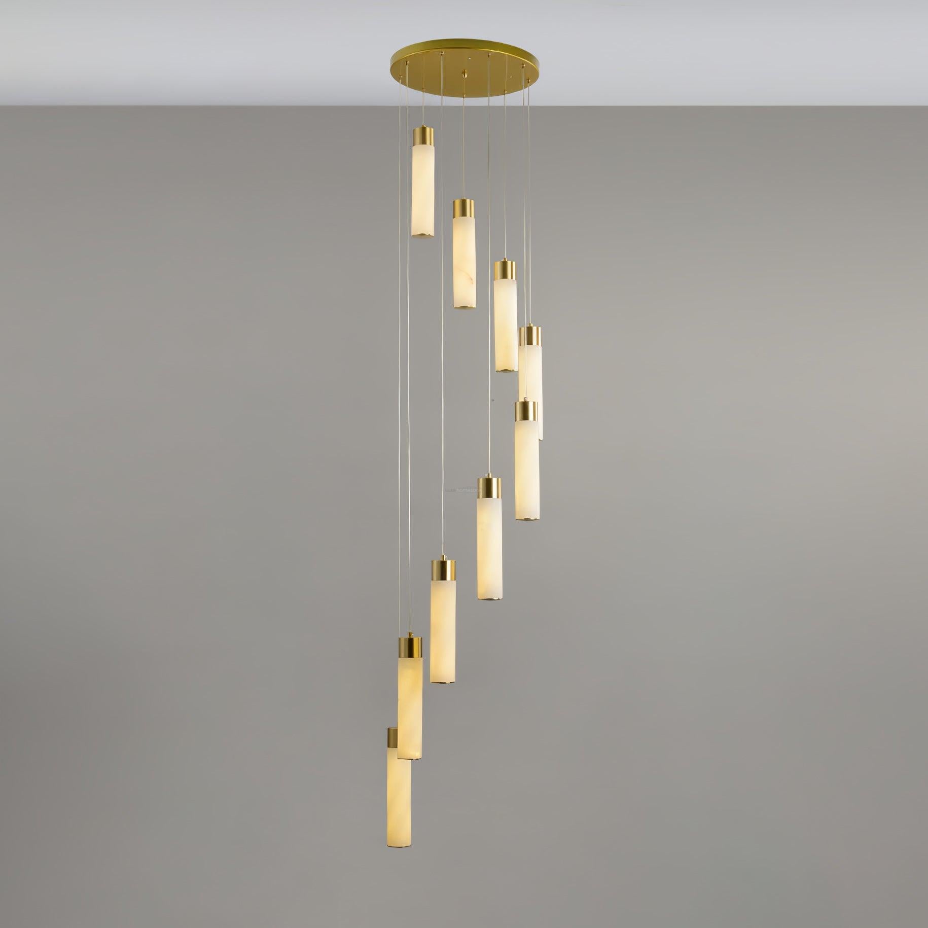 Celestial Alabaster Cascade Chandelier with 5/7/9/12/16/18/24/32 heads-Sylvia Space