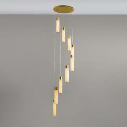 Celestial Alabaster Cascade Chandelier with 5/7/9/12/16/18/24/32 heads-Sylvia Space