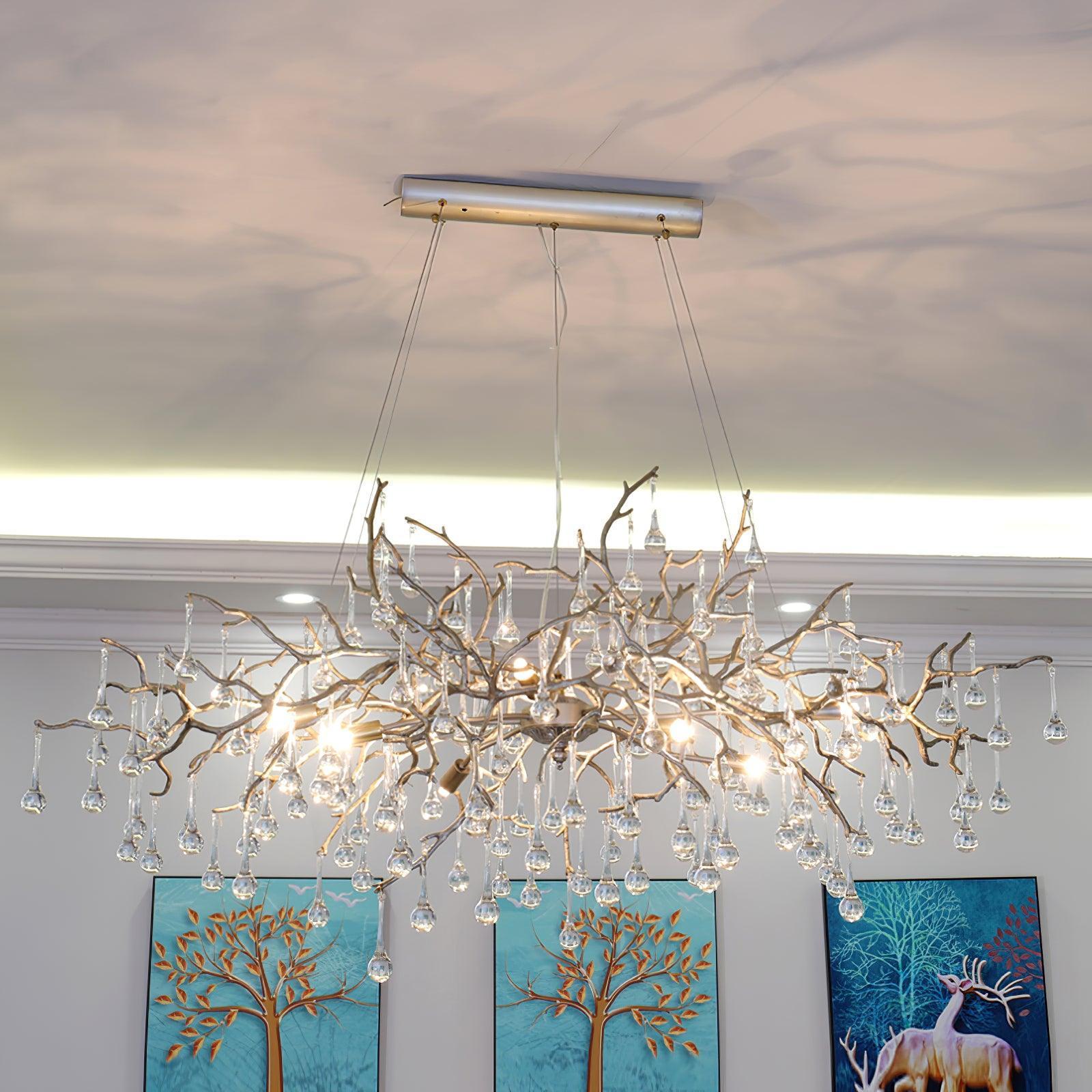 Bijou Tear Drop Style Chandelier-Sylvia Space
