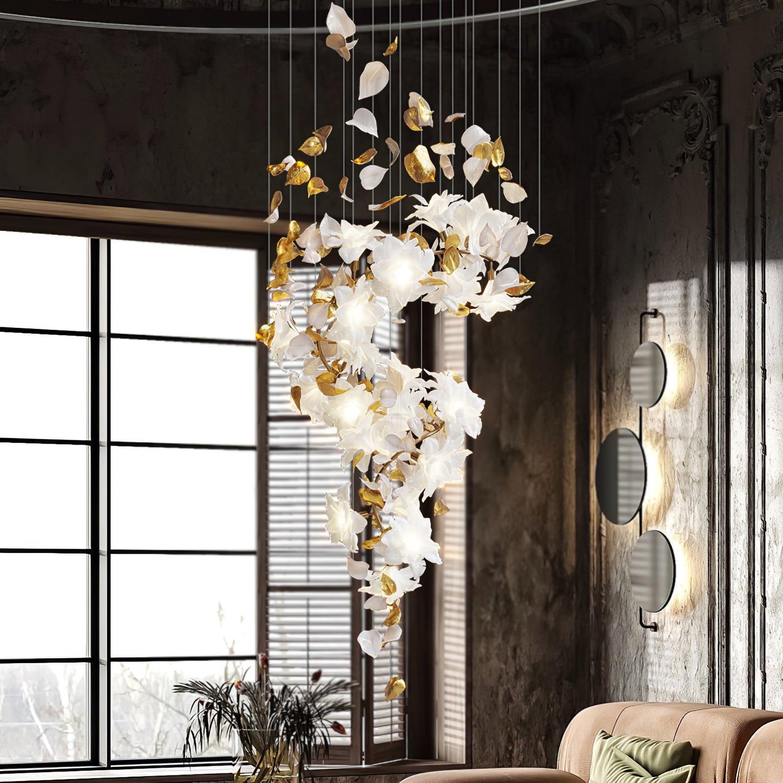 Flying Flowers Fluttering Chandelier with 6 Types-Sylvia Space