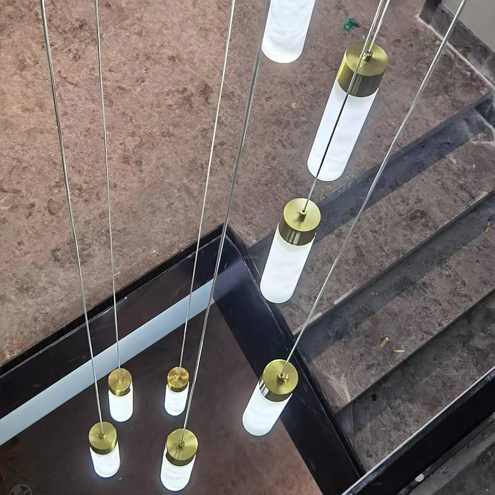 Celestial Alabaster Cascade Chandelier with 5/7/9/12/16/18/24/32 heads-Sylvia Space