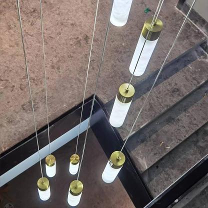 Celestial Alabaster Cascade Chandelier with 5/7/9/12/16/18/24/32 heads-Sylvia Space