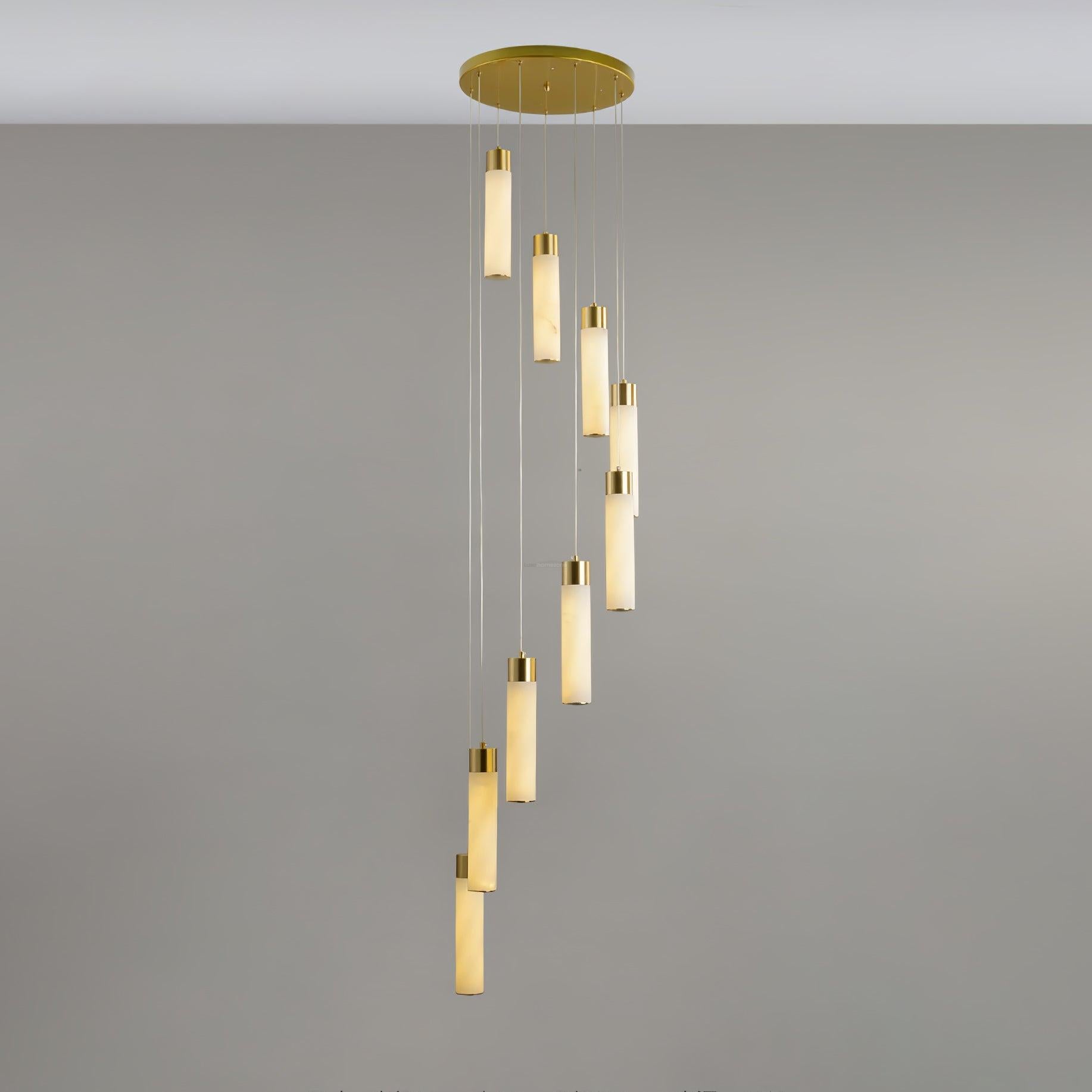 Celestial Alabaster Cascade Chandelier with 5/7/9/12/16/18/24/32 heads-Sylvia Space