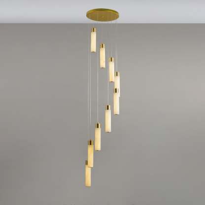 Celestial Alabaster Cascade Chandelier with 5/7/9/12/16/18/24/32 heads-Sylvia Space
