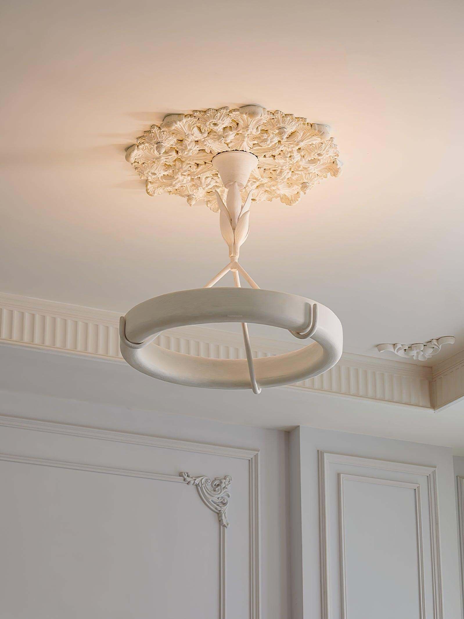 Tinsley Plaster Chandelier ∅ 23.6″/31.5''-Sylvia Space