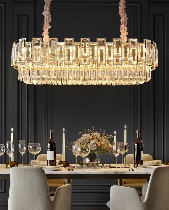 Aabgenay Ellipse Chandelier-Sylvia Space