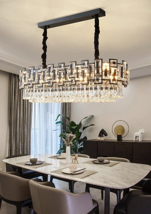 Aabgenay Ellipse Chandelier-Sylvia Space