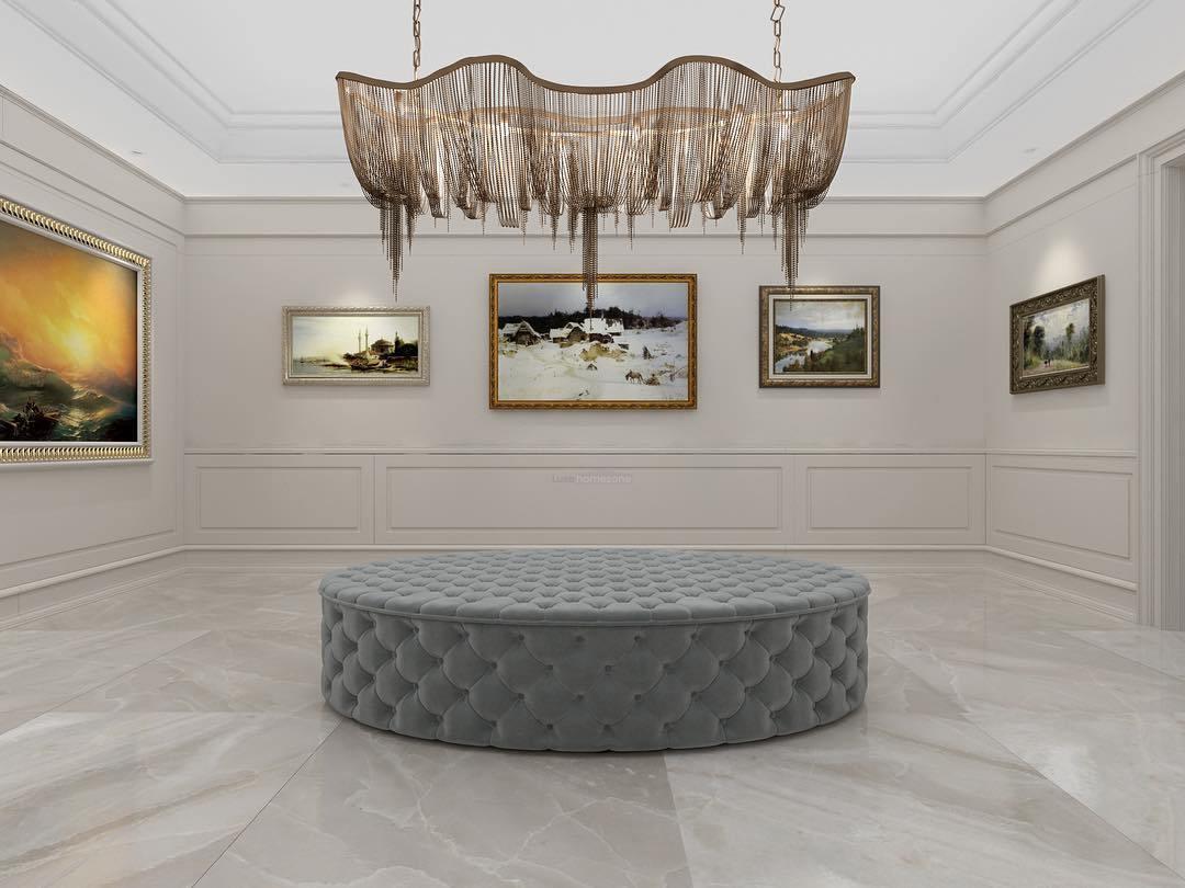 Shimmering Chandelier with Chains-Sylvia Space