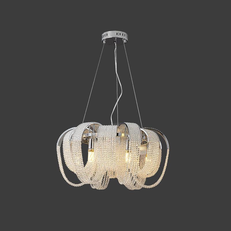 Mesh Crystal Chandelier with 1/6/9 heads-Sylvia Space