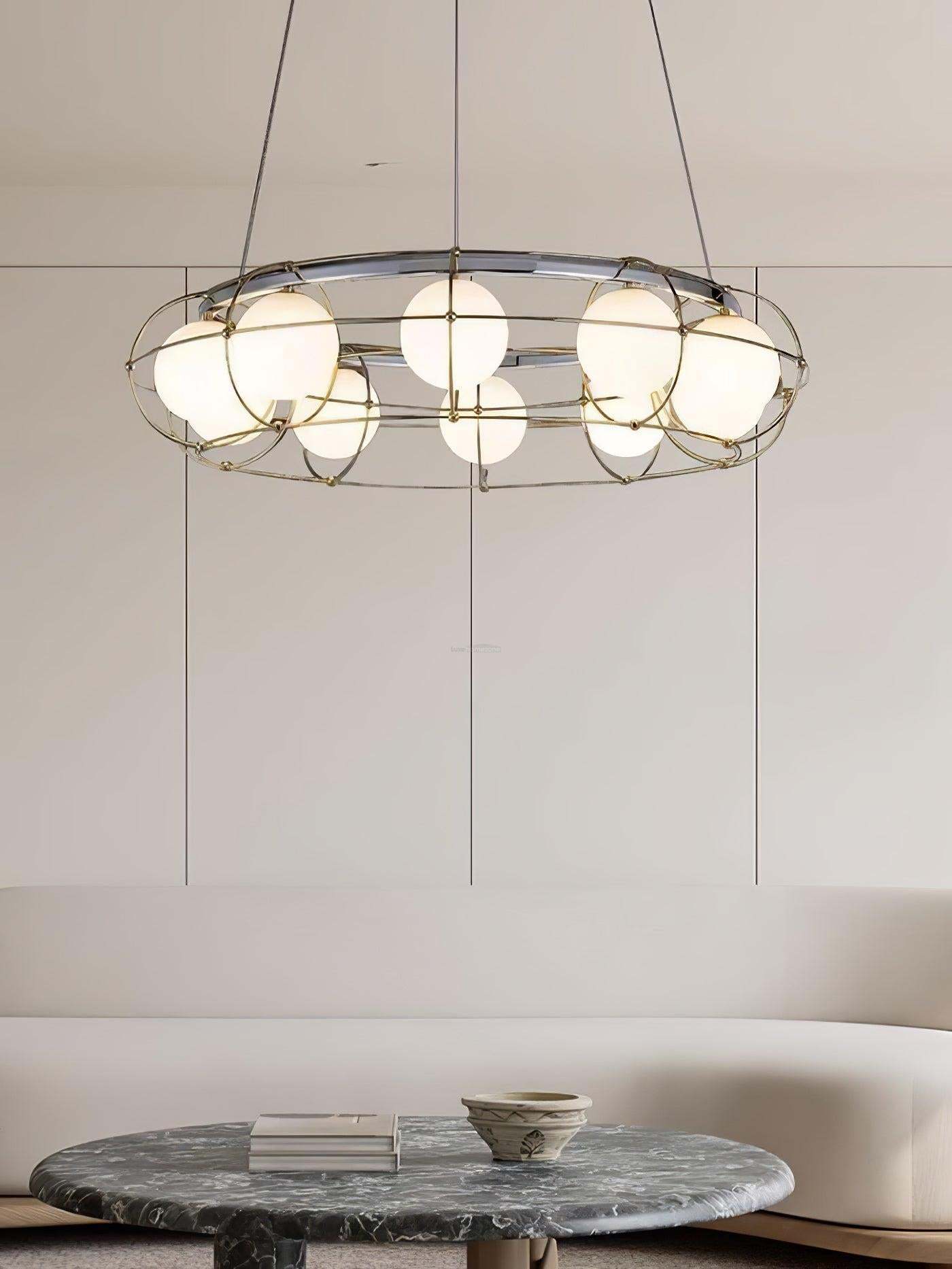 Maytoni Round/Linear Chandelier-Sylvia Space
