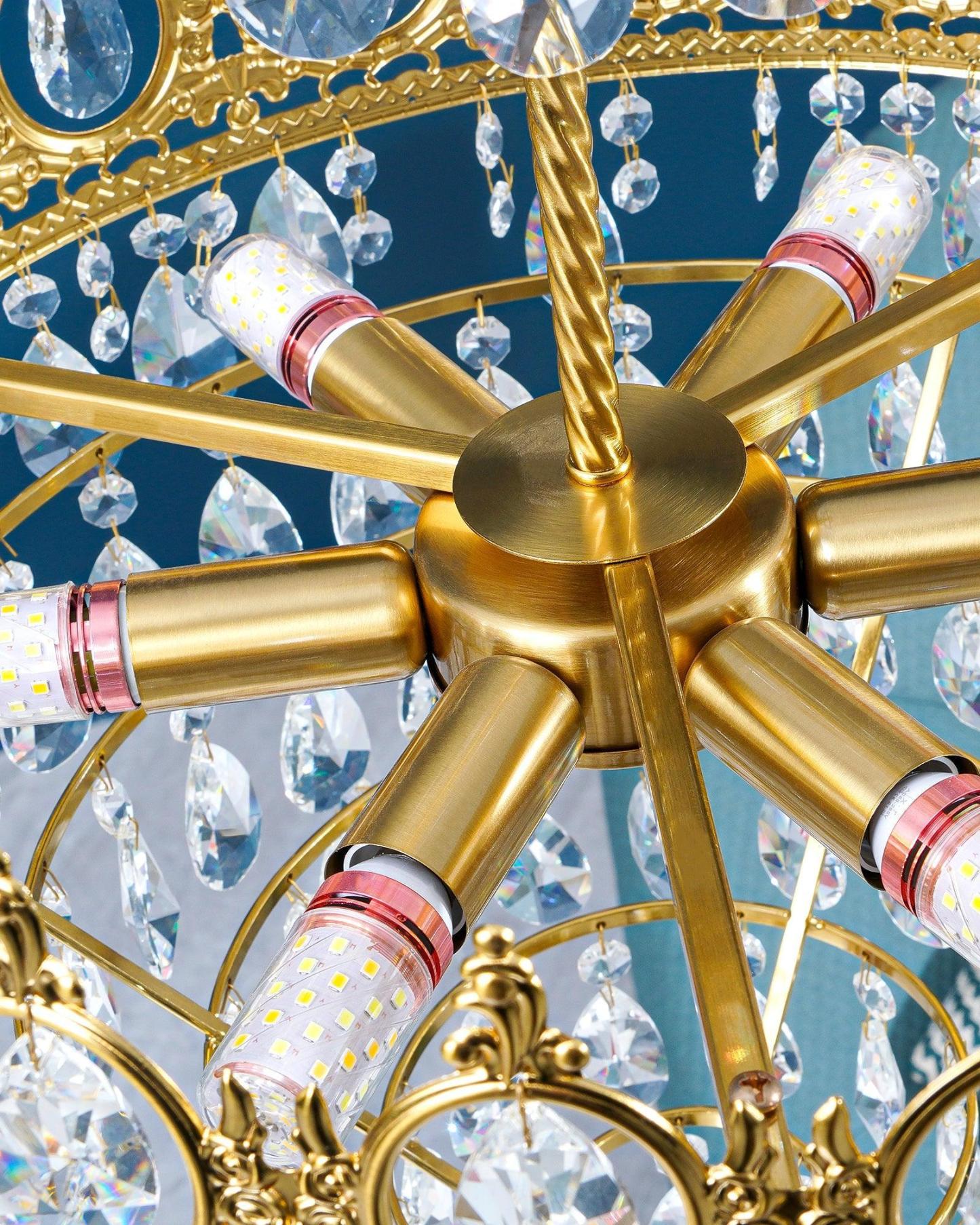 Vintage Crystal Chandelier-Sylvia Space