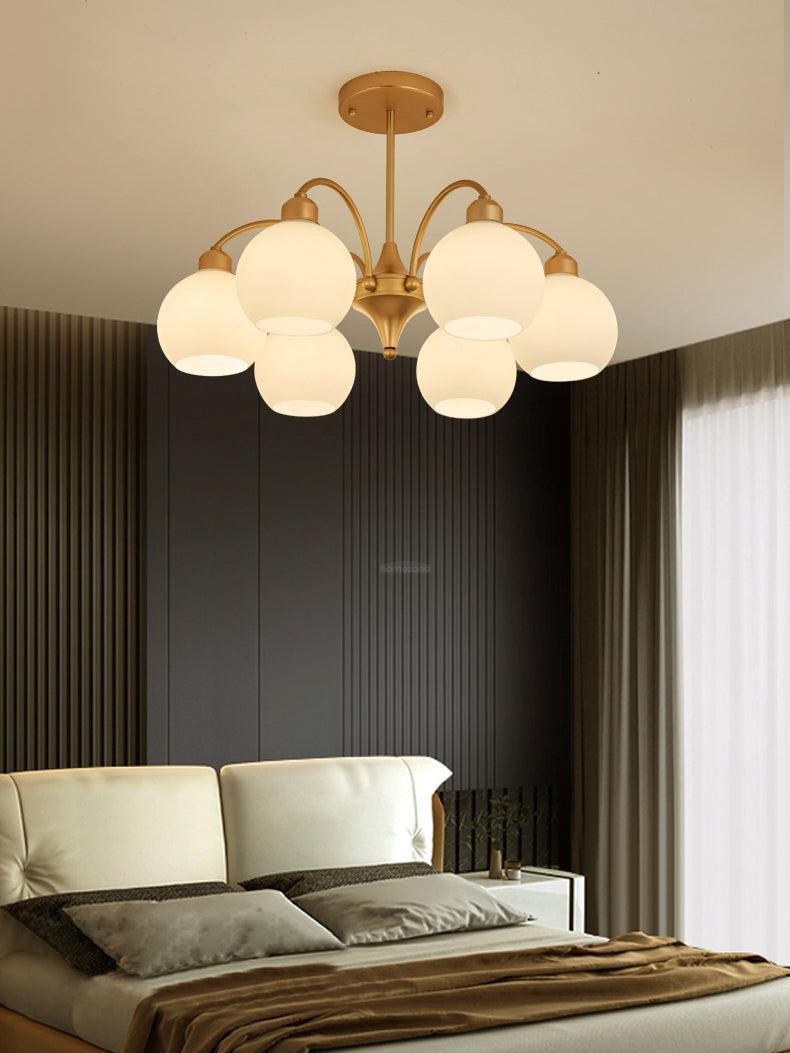 Sculptural Glass Chandelier with 6/8/10 heads-Sylvia Space