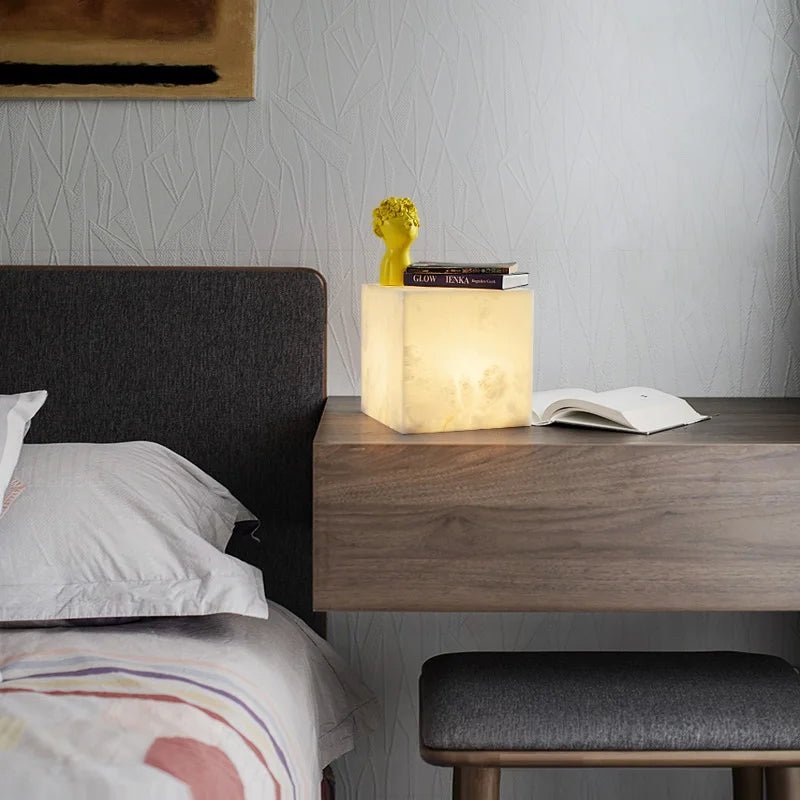 Abak Alabaster Table Lamp-Sylvia Space
