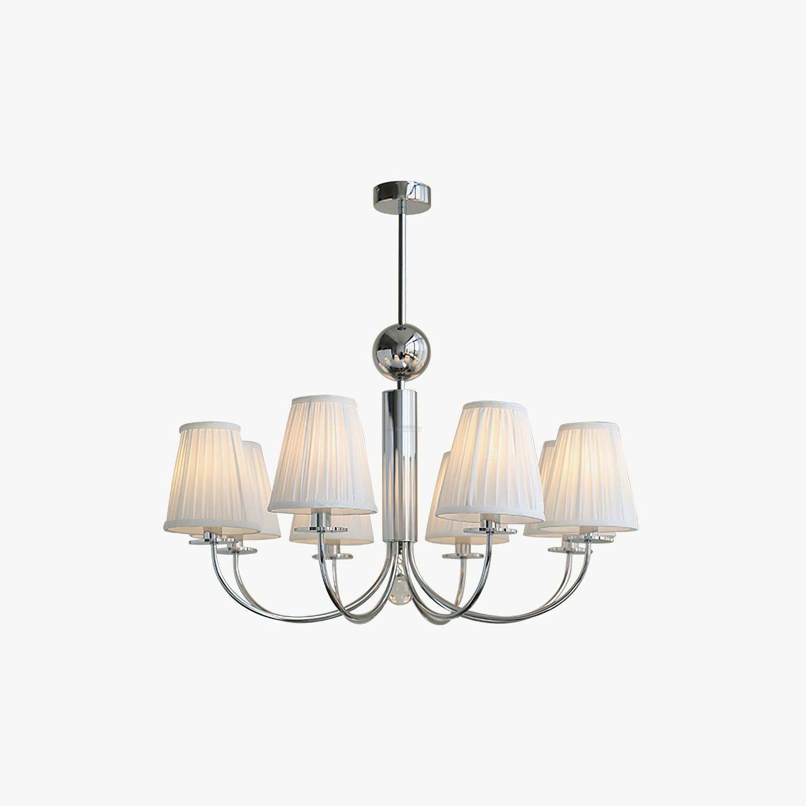 Simplicity Chrome Chandelier Φ 19.7″-Sylvia Space
