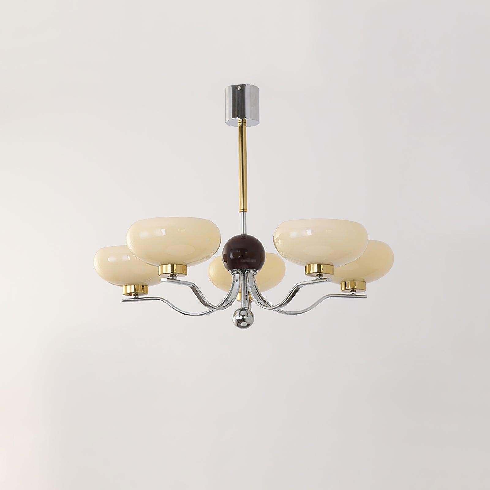 Medieval Glass Bowl Chandelier with 3/5 heads-Sylvia Space