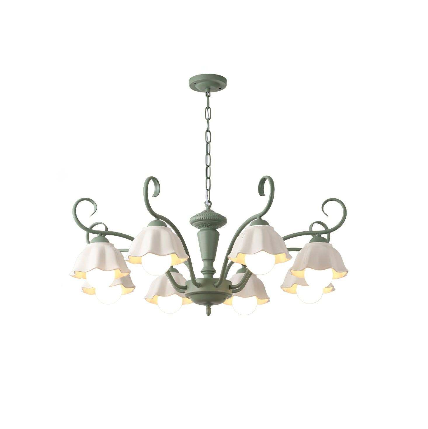Savoy Flower Chandelier with 3/6/8 heads-Sylvia Space