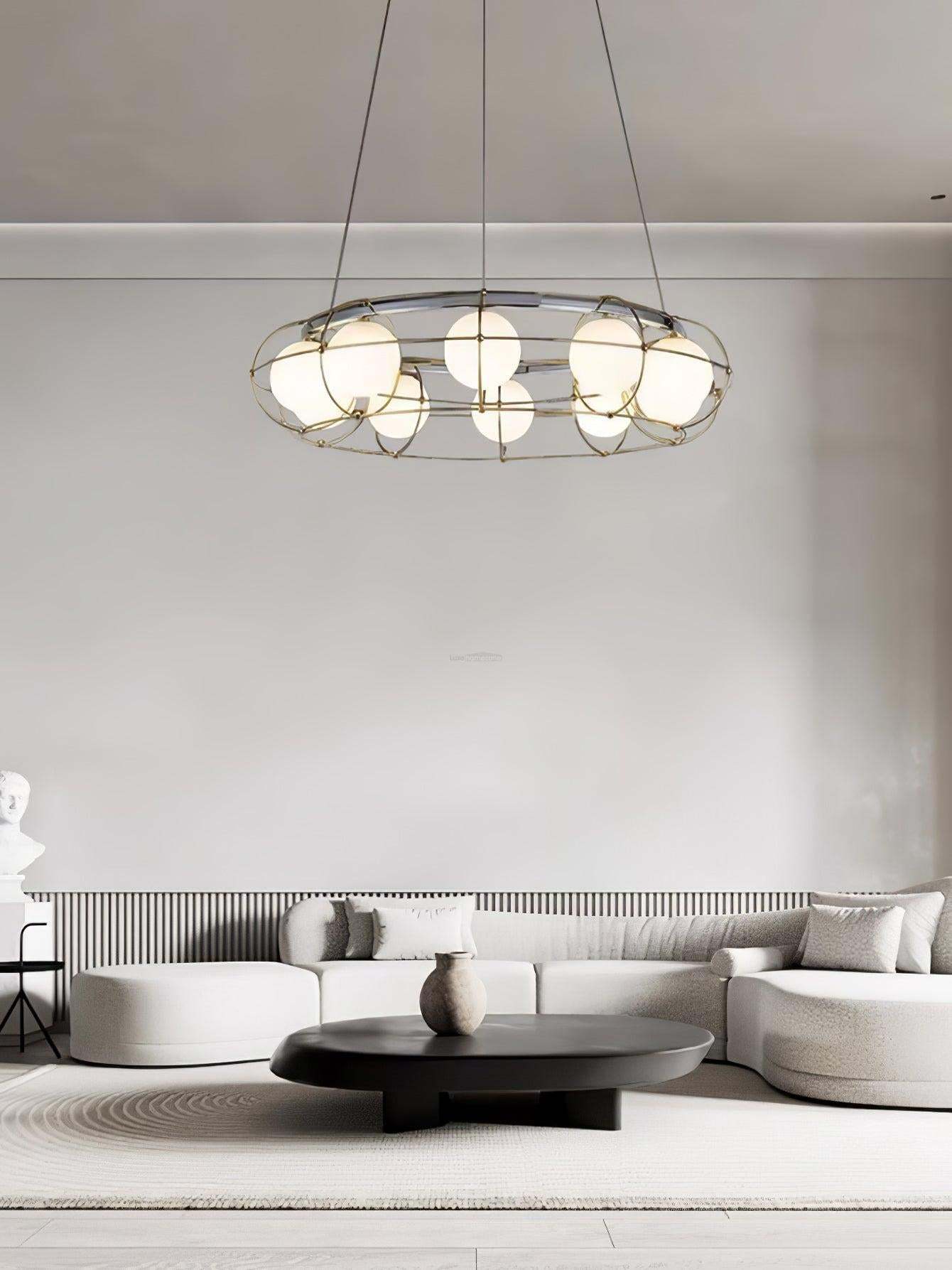 Maytoni Round/Linear Chandelier-Sylvia Space