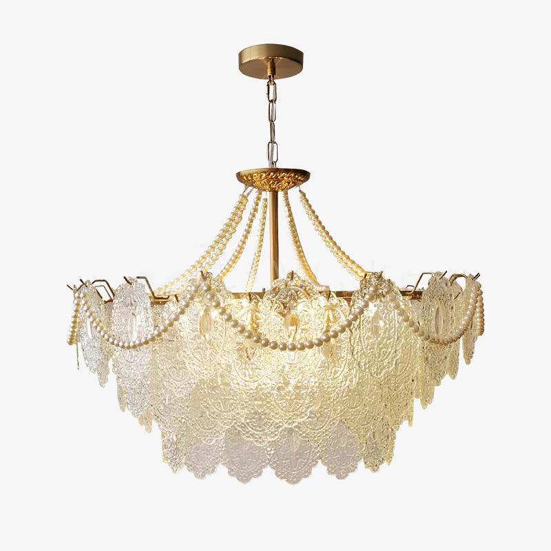 Pearls Glass Chandelier Φ 19.7″~31.5''-Sylvia Space
