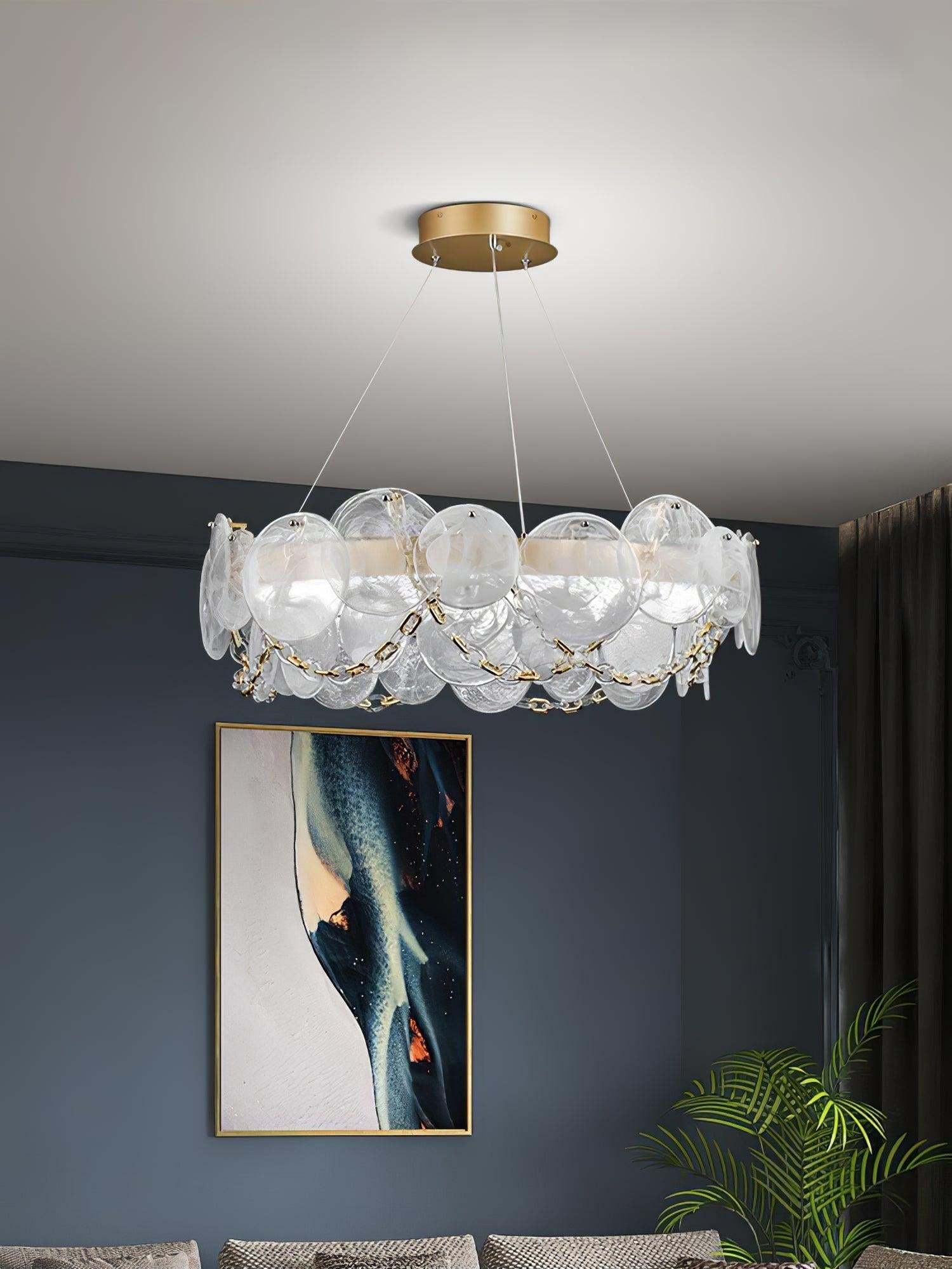 Cassia Chandelier ∅ 26.6″-Sylvia Space