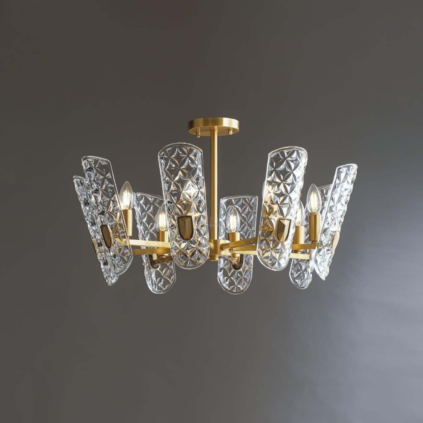 Brass Central Chandelier-Sylvia Space