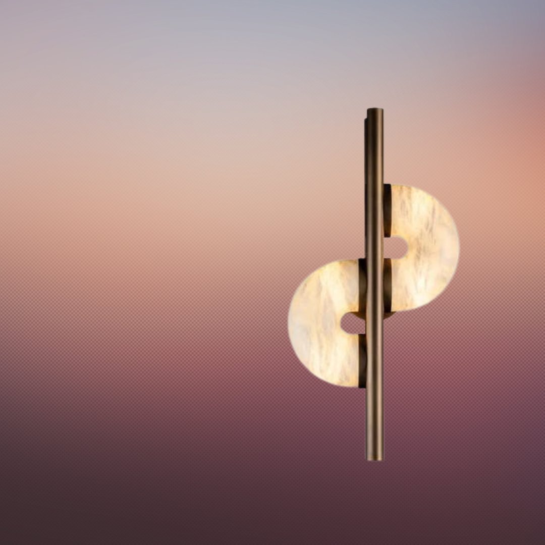 Arya Alabaster Wall Lamp-Sylvia Space